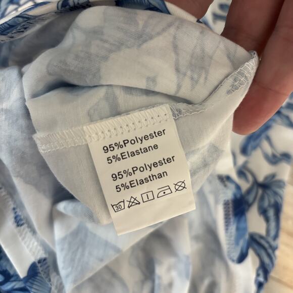 GRACE KARIN Dress Medium Floral Halter Resort Cruise Summer Pockets Sleeveless - Picture 10 of 11